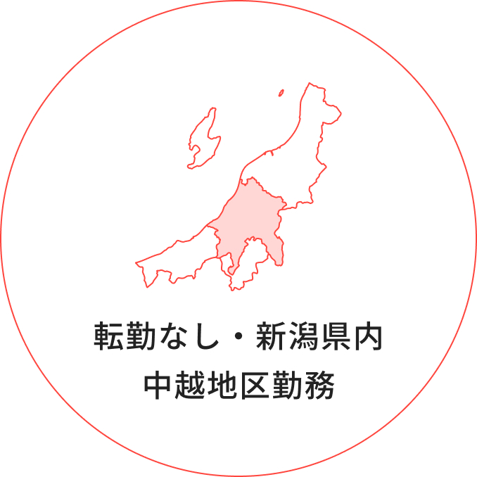 転勤なし・新潟県内中越地区勤務